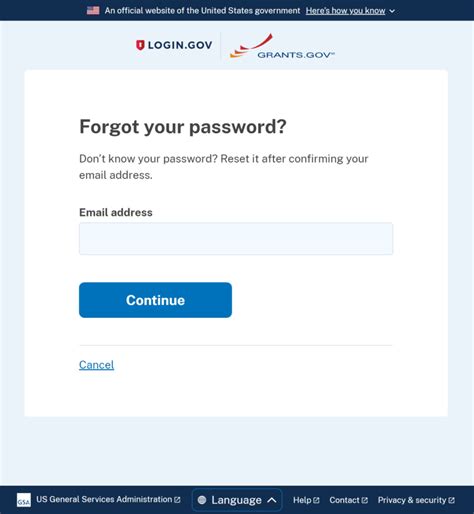 grants gateway login reset password